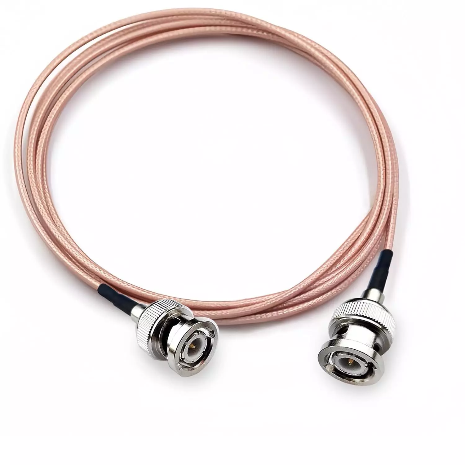 NBR RG-316 BNC Male to BNC Male Coaxial Antenna Pigtail Extension Cable FEP Jacket Copper Condcutor 50 Ω Impedance 25 m, Multi Color