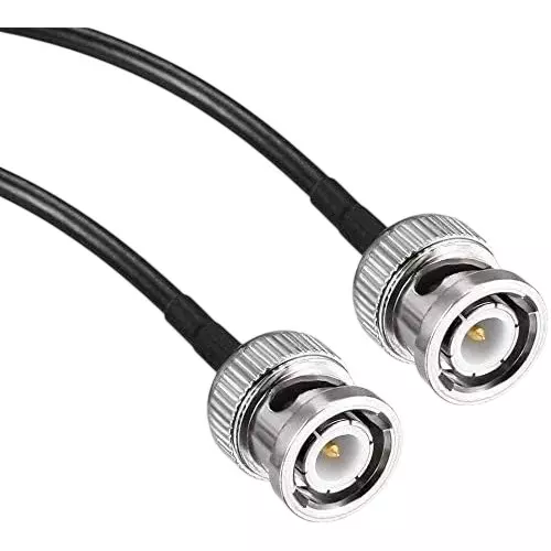GENERIC RG-174 BNC Male to BNC Male RF Jumper Coaxial Cable PVC Jacket 1 m Length, CA0164