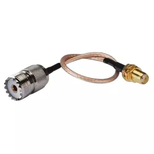 GENERIC RG-316 SMA Female to UHF Female Low Loss Coaxial Cable 15.24 cm (6 inch) Length