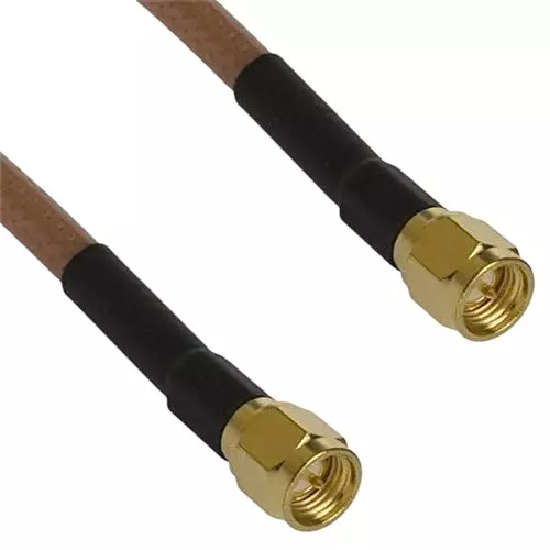 GENERIC RG-142 SMA Male to SMA Male Coaxial RF Cable 30 cm (1 Ft) Length Multi Color, CA0091