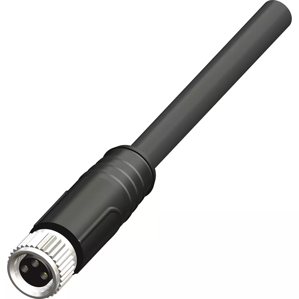 RS PRO Actuator/Sensor Cable Polyvinyl Chloride 5 m Length Black, 2834859