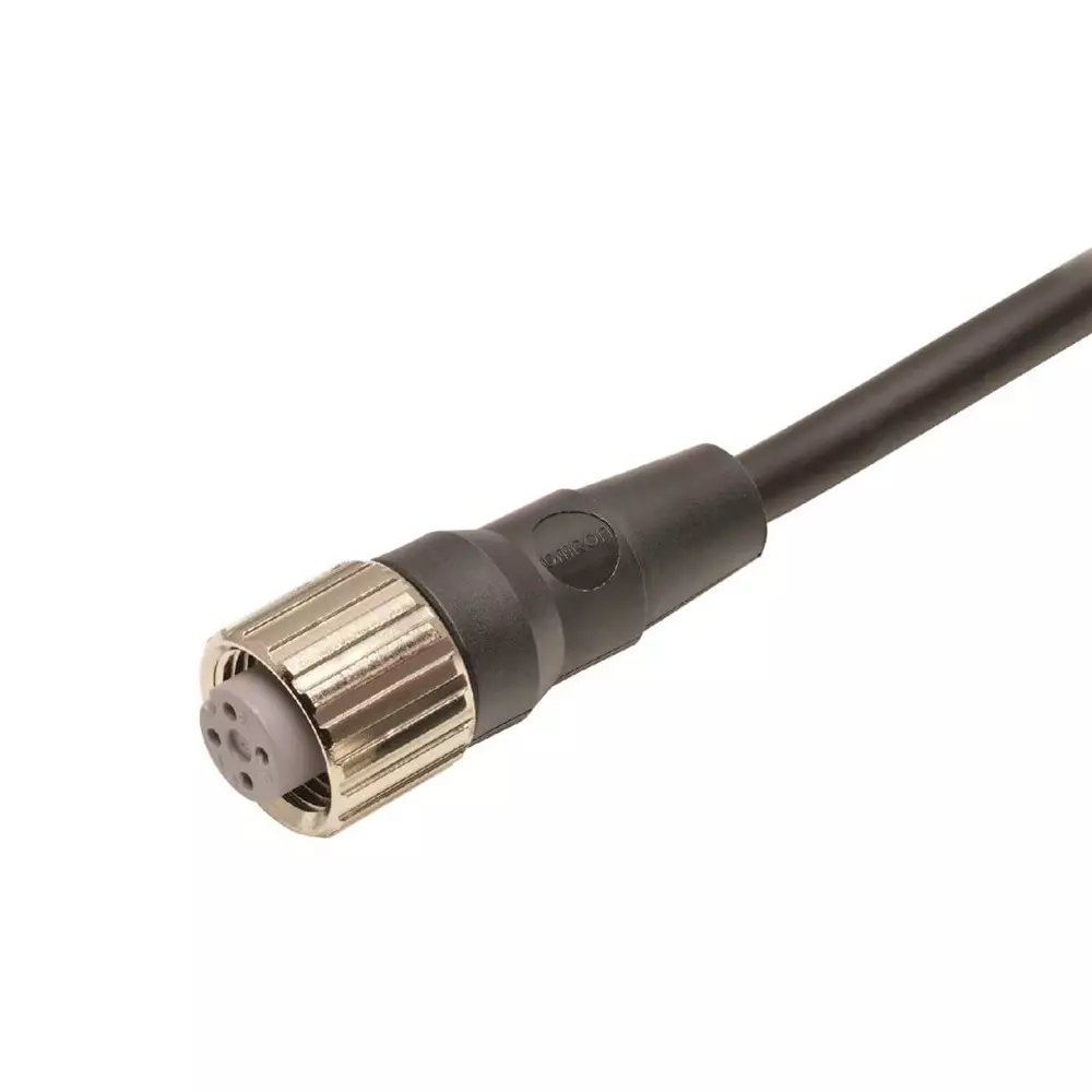 Omron Sensor Cable M12 Straight Socket (Female) 5-Poles A-Coded PUR Fire-Retardant Halogen Free IP67 10 m Length, XS2F5470F