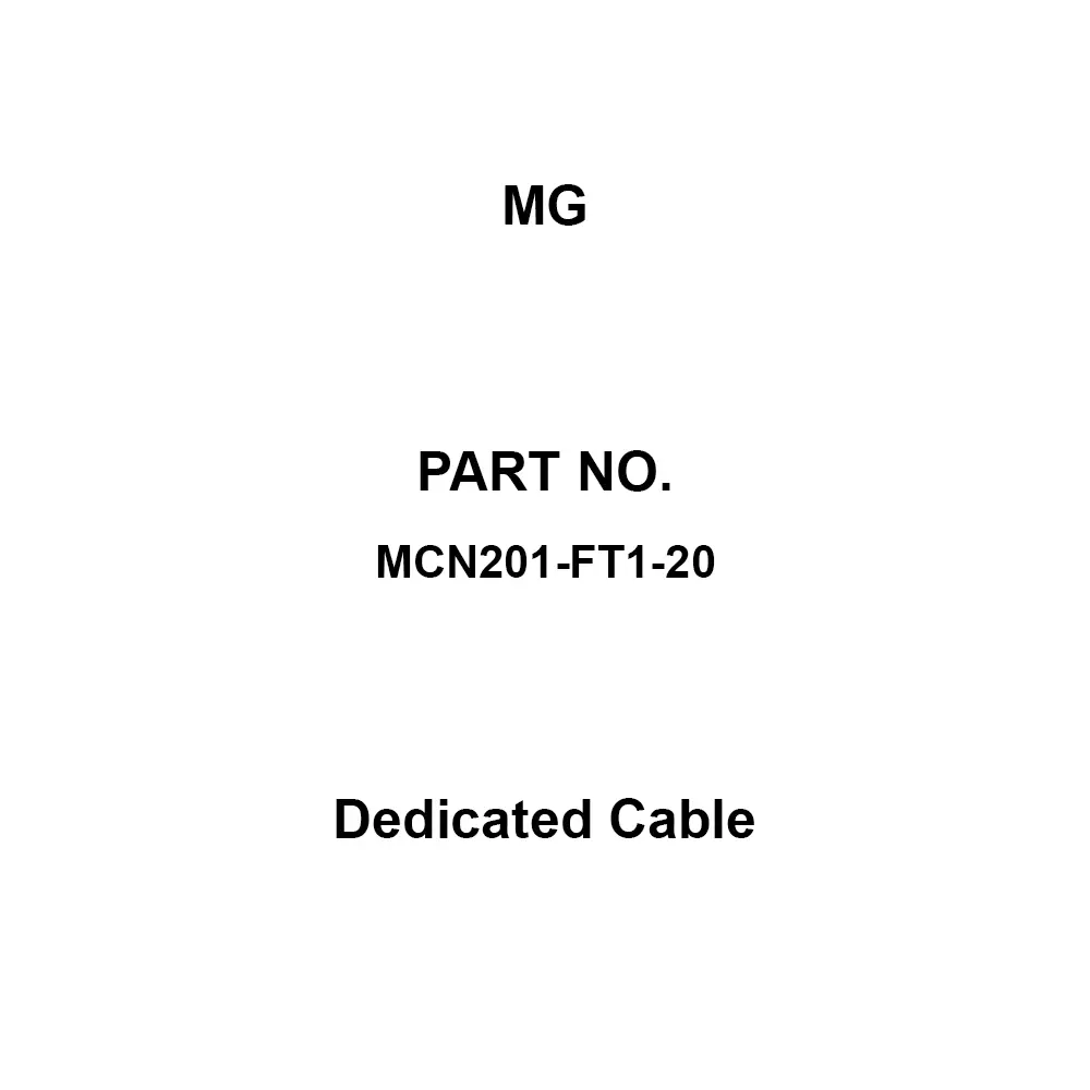 MG Dedicated Cable 2 m Length Fujitsu connector A 3 B, MCN201-FT1-20