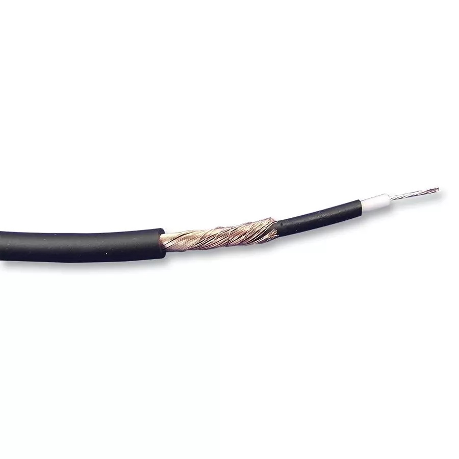 VAN DAMME Cable, Phono Patch, Black, Per M, 268005C