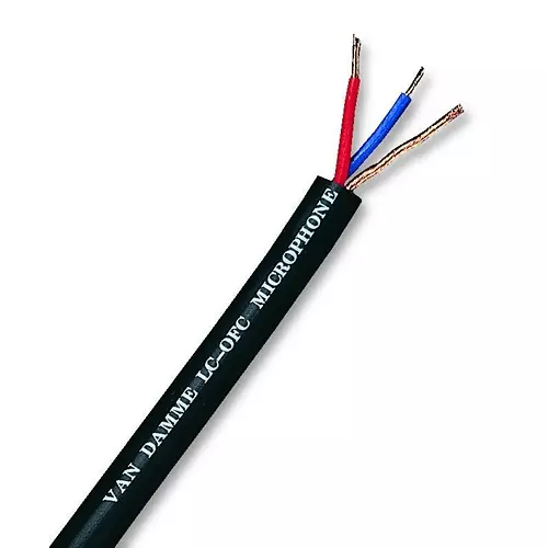 VAN DAMME Cable, Microphone, Black, 100M, 268020C