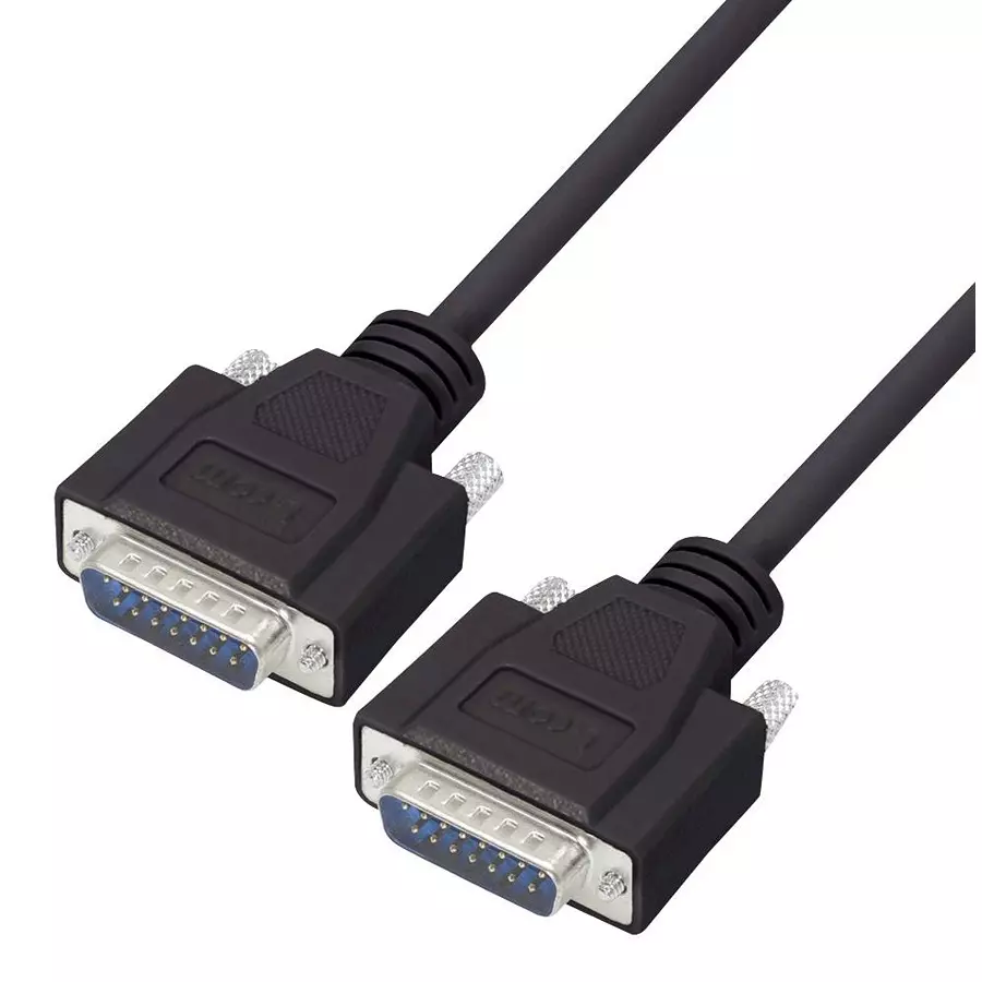 L-COM Connector Type A:D Subminiature Plug, 15 Way, CSMNB15MM-2.5
