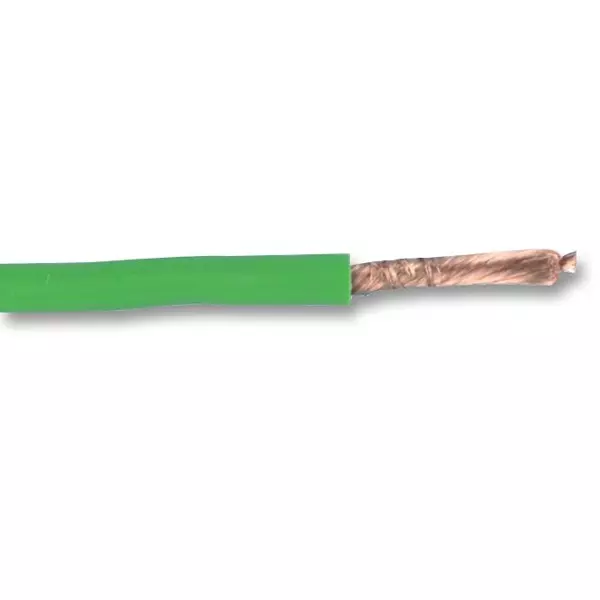 STAUBLI Wire, Silicon, Green, 0.50mm, 25M, 61.7605-25