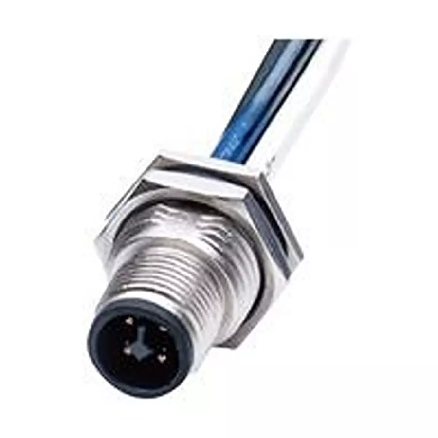 AMPHENOL LTW Sensor Cable, 4P M12 Plug-Free End/150 mm, M12T-04PMMS-SF8C15.
