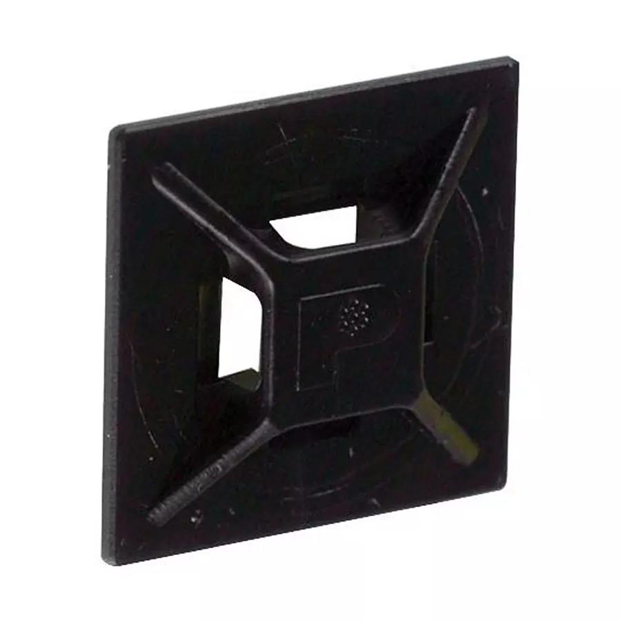 PANDUIT Cable Tie Mount, 19.1 mm, Abs, Black, Ab mm-A-C20. (Pack of 100)