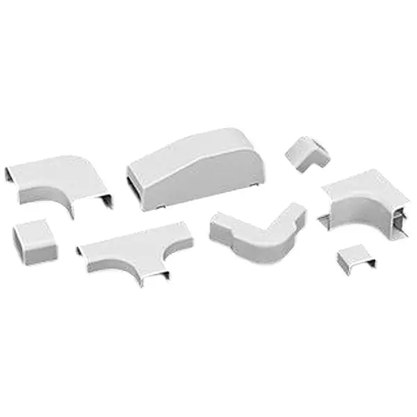 PANDUIT Raceway Fitting, Abs, Ivory, 57.2 mm, Dcf5Ei-X