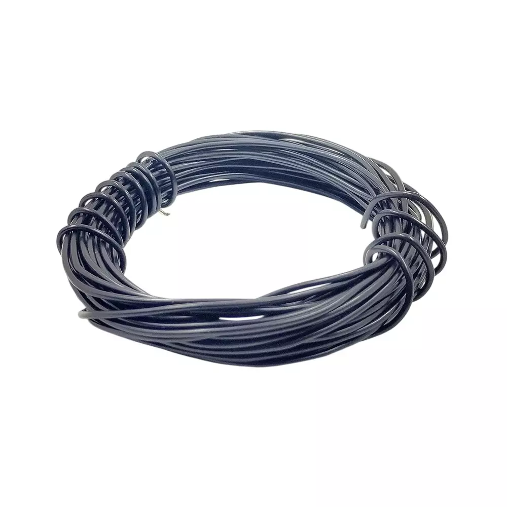 Invento PVC Flexible Wire Black 15 m Length 20 AWG 0.5 sq.mm 1.5 A Current Capacity Tinned Copper Conductor, ISC 831-5