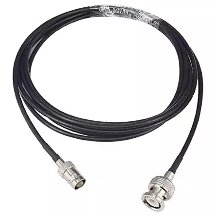 NBR RG-58 BNC Male to BNC Female Antenna Extension Cable 50 Ω Impedance 2 m Length, Black