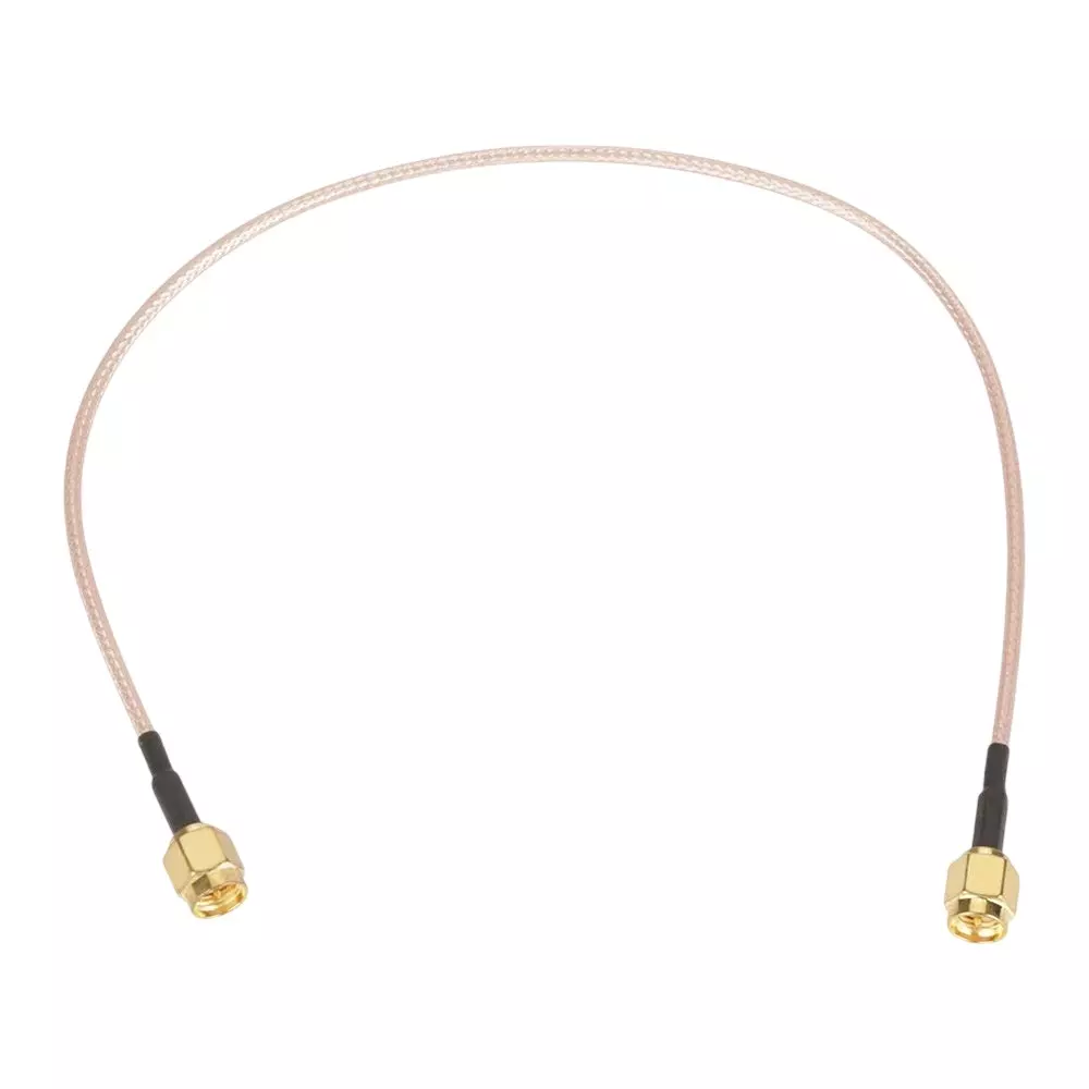 GENERIC RG-316 SMA Male to SMA Male Low Loss Coaxial Jumper Cable 17 cm Length Multi Color, CA0658
