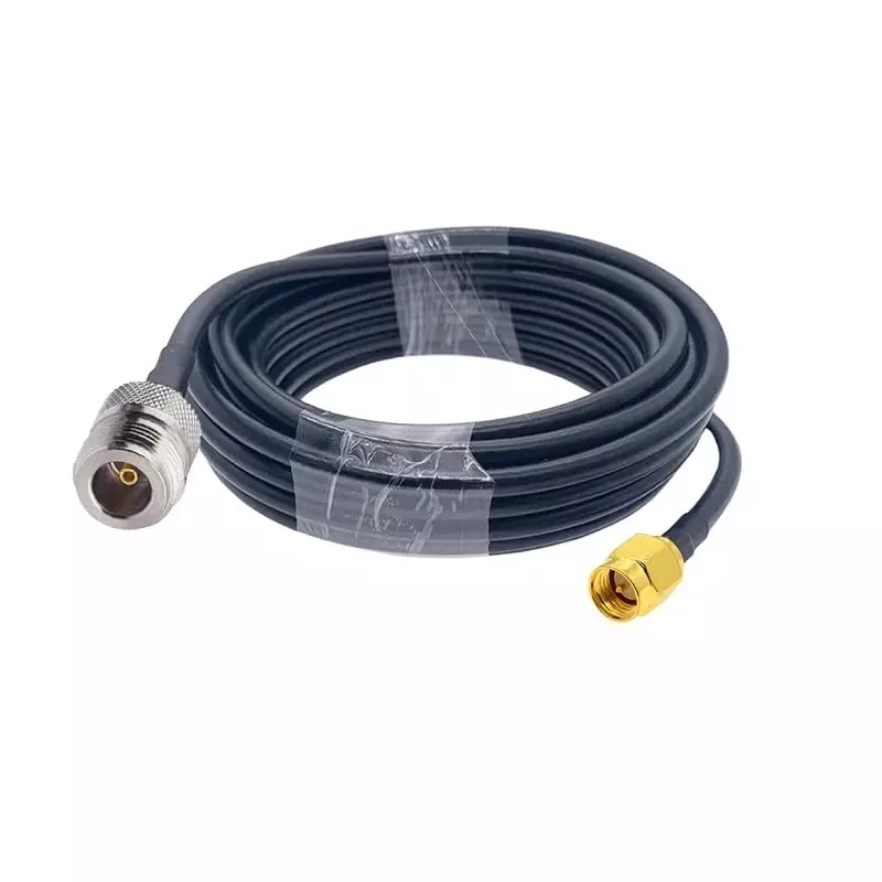 GENERIC RG-58 N-Female to SMA Male Low Loss Jumper RF Coaxial Antenna Cable PVC Jacket PTFE (Teflon) Insulation 7 m Length, CA0298