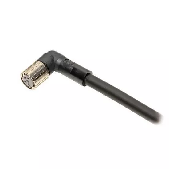 Omron Sensor Cable M8 Right-Angle Socket (Female) 4-Poles PUR Fire-Retardant Halogen Free IP67 10 m Length, XS3F0299H