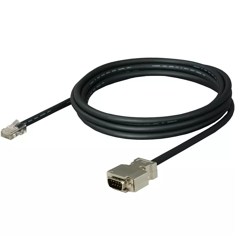 DiaTrend Interface Cable Inverter side RJ-45, Display side D-SUB9 P plug, D4CAB-DF-A(5M)
