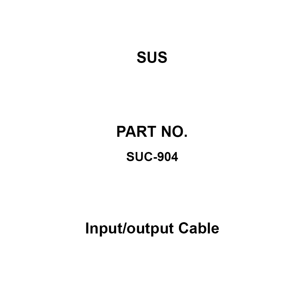 SUS Input/output Cable 2 m Cable Length This cable combines SUC-197 and SUC-198 into one. Remark, SUC-904