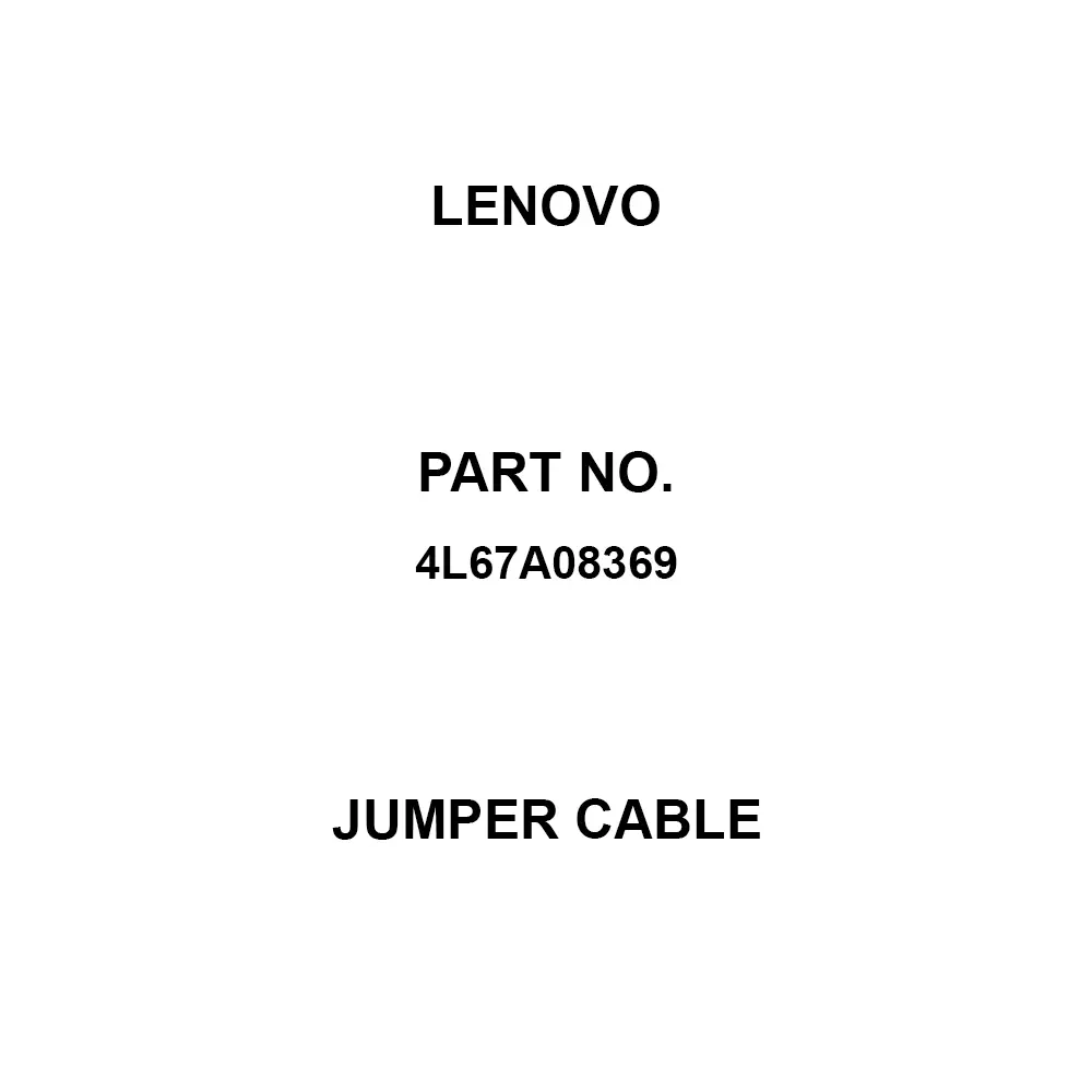 Lenovo Jumper Cable IEC320-C13, IEC320-C14 Terminal, 4L67A08369