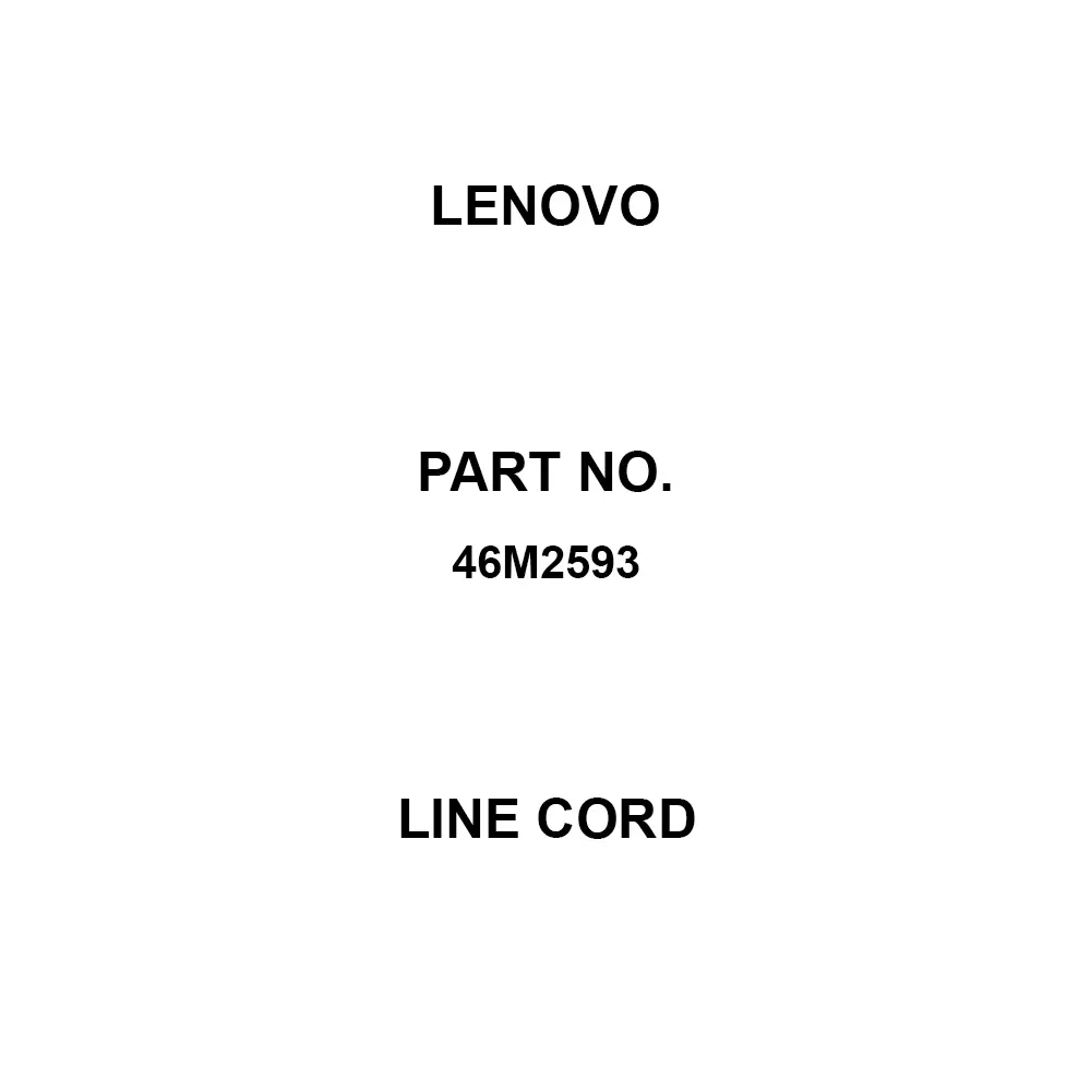 Lenovo Line Cord JIS C-8303 Terminal, 46M2593