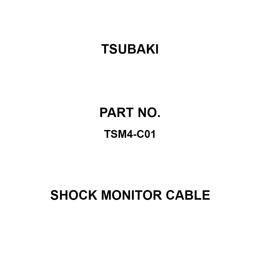 Tsubaki Shock Monitor Cable C01 Sensor I / O cable Options, TSM4-C01