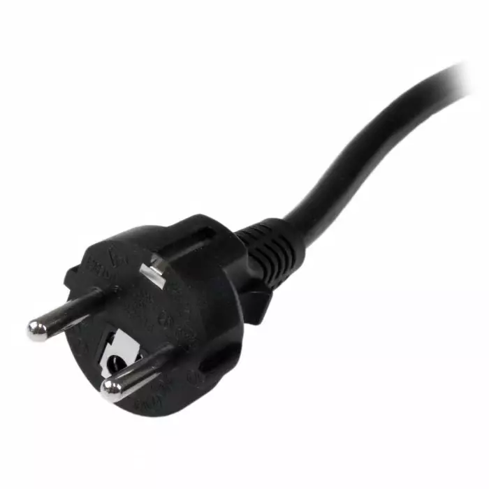 StarTech.com Right Angle CEE 7/7 Plug to Straight C19 Socket Power Cord 2 m, PXTEUC192M