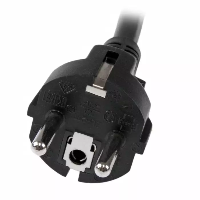 StarTech.com Right Angle CEE 7/7 Plug to Straight C19 Socket Power Cord 2 m, PXTEUC192M