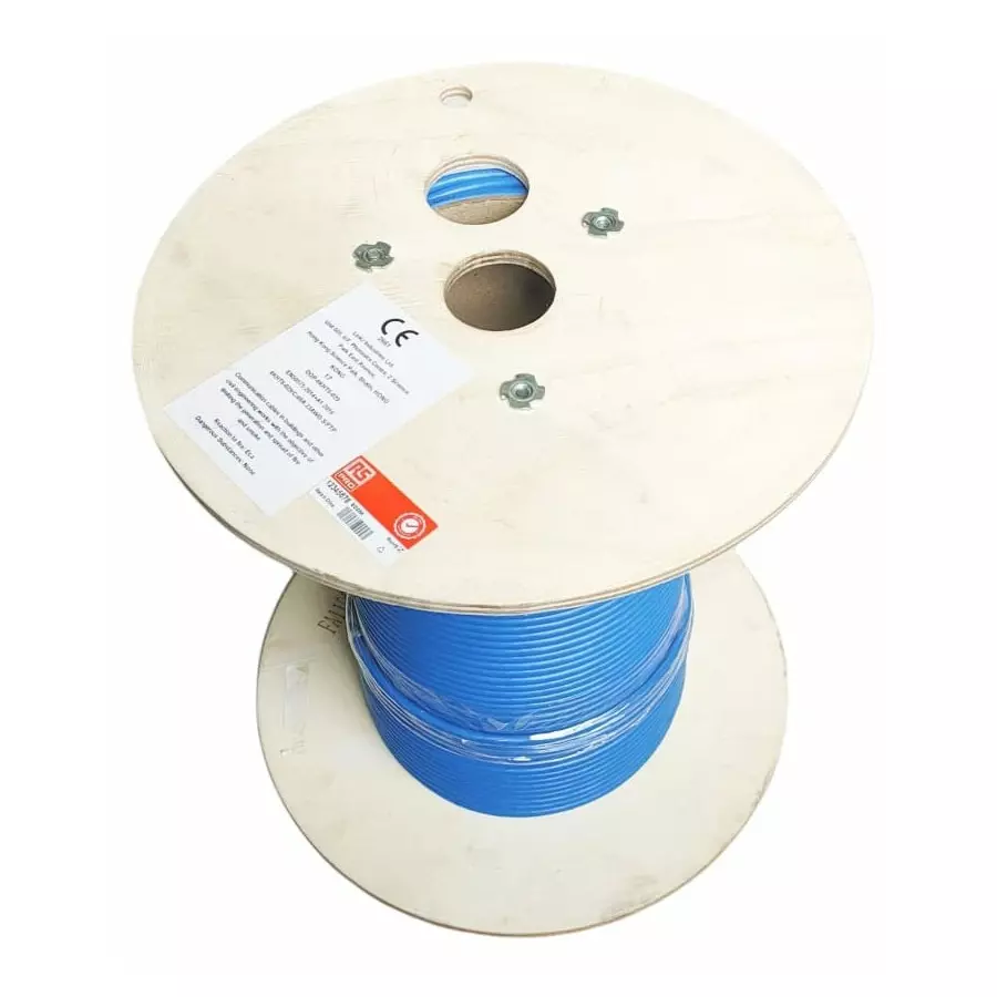 RS Pro 100m Cat7, Blue, S/FTP Shielded, Unterminated LSZH Sheath
