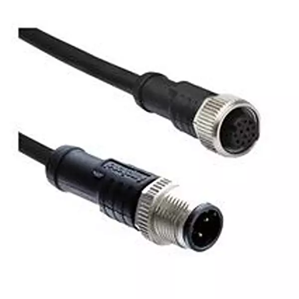 AMPHENOL LTW Sensor Cable, 5P M12 Plug-Rcpt, 0.5M, MSAP05ML-SAPFL-SDA05.