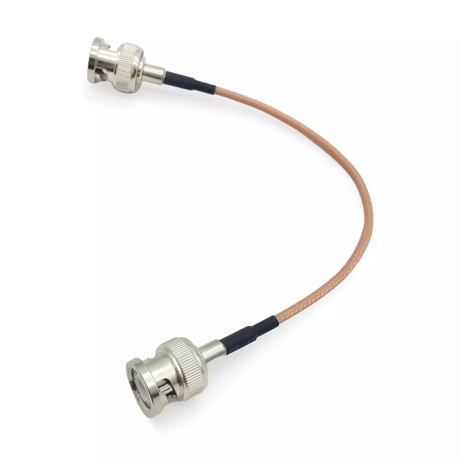 NBR RG-316 BNC Male to BNC Male Coaxial Antenna Pigtail Extension Cable FEP Jacket Copper Condcutor 50 Ω Impedance 25 cm, Multi Color