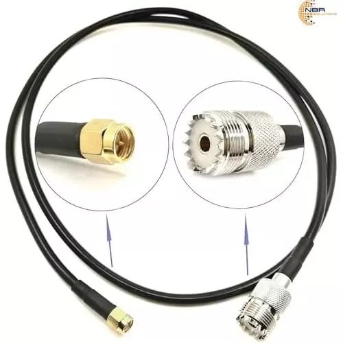 generic-rg-58-sma-male-to-uhf-so-239-female-antenna-pigtail-rf-coaxial-cable-1-m-length-black