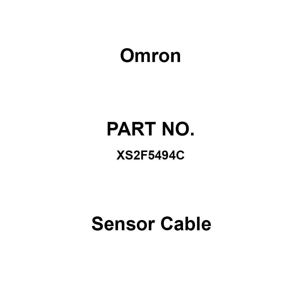 Omron Sensor Cable M12 Straight Socket (Female) 4-Poles A-Coded PVC Fire-Retardant IP67 3 m Length, XS2F5494C
