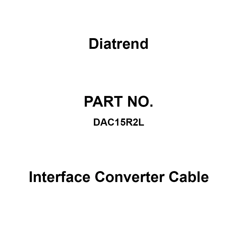 DiaTrend Interface Converter Cable D-SUB25P Female, Half pitch 14P 1.5 m Length, DAC15R2L