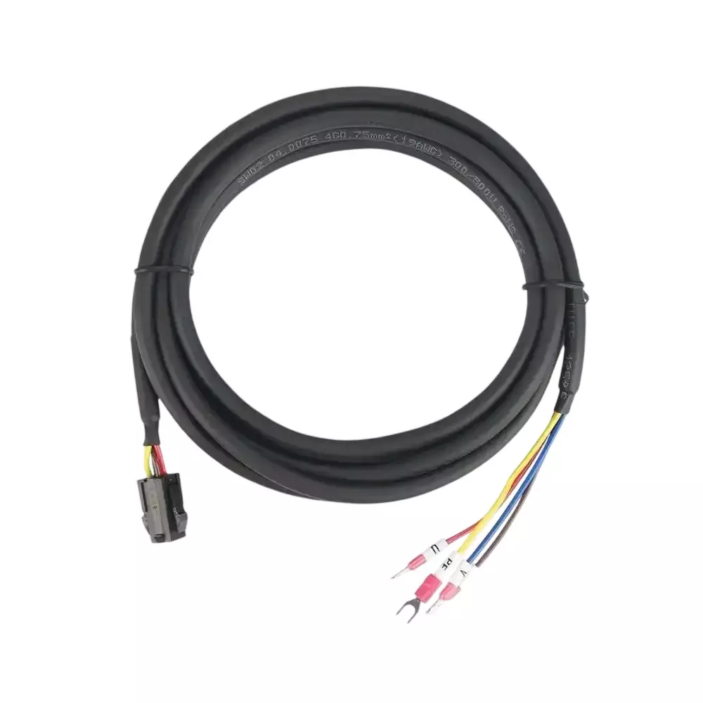 Delta 3 m Power Cable 4 Pins Black Color for Servo Motors, ACS3-CAPWA203