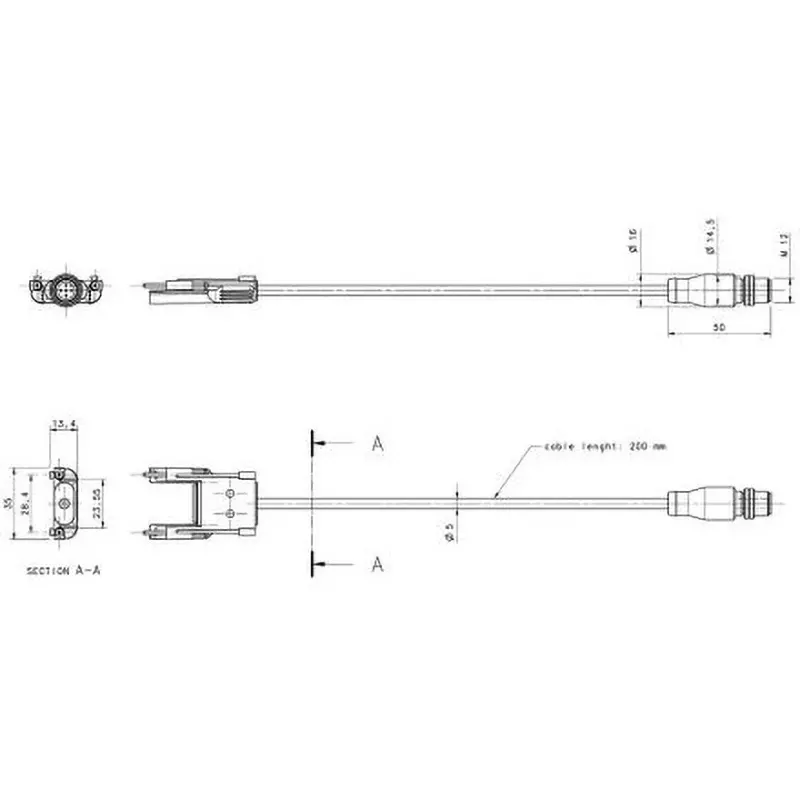 ABB Transmitter Cable Transmitter cable Accessory Type Orion1 extension Combination Equipment, 2TLA022315R0100