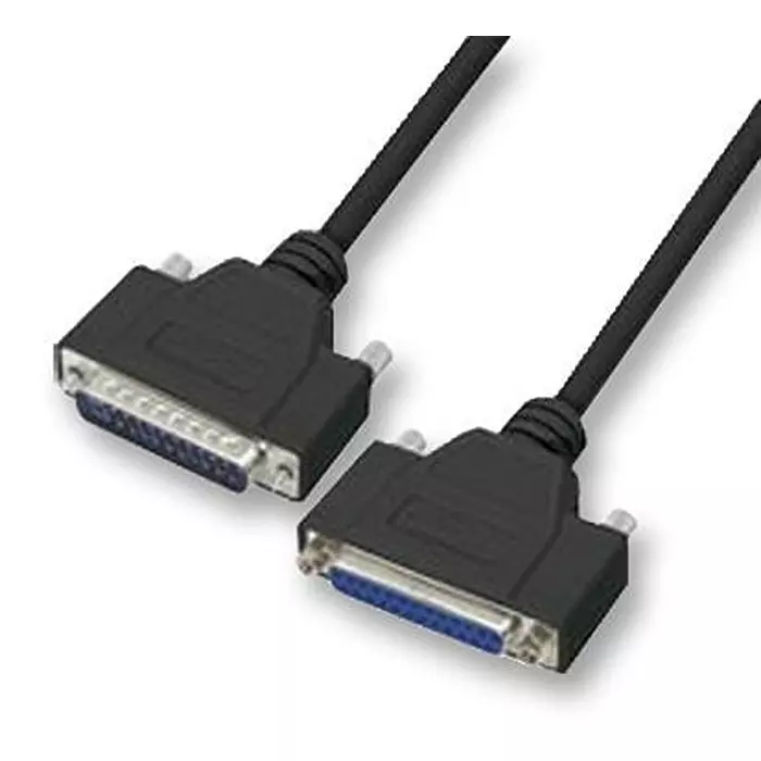 L-COM COMPUTER CABLE, SERIAL, BLACK, 0.762M, CSMNB25MF-2.5