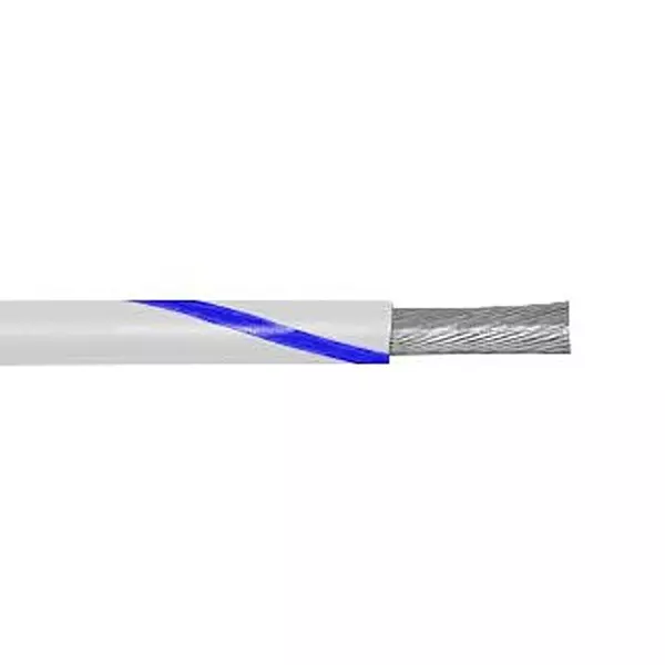 Alpha Wire Wire, Wh/Bu, 18Awg, 16/30Awg, 30.5M, 3055 WU005