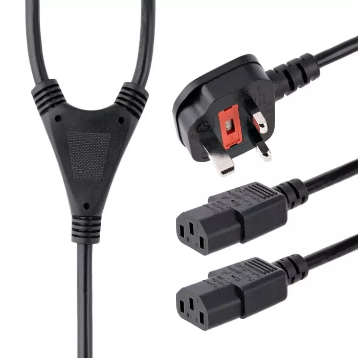 StarTech.com Power Socket Power Cable Male to Female 1.8 m, PXT101YUK
