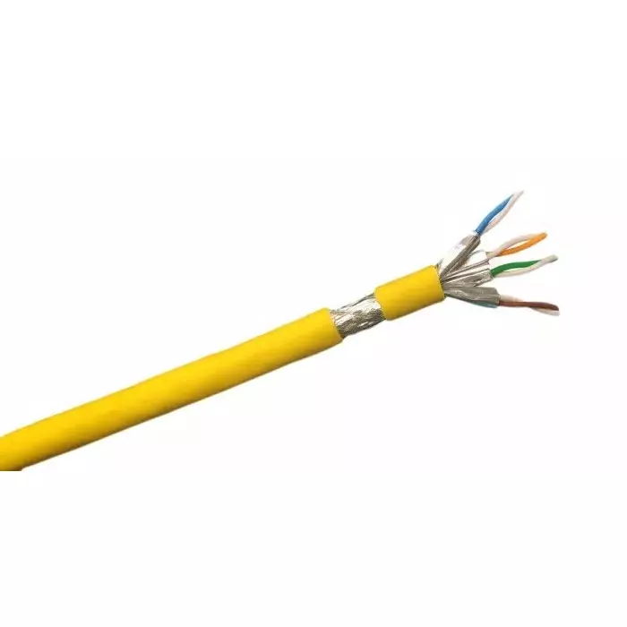 RS Pro 100m Cat7, Yellow, S/FTP Shielded, Unterminated LSZH Sheath