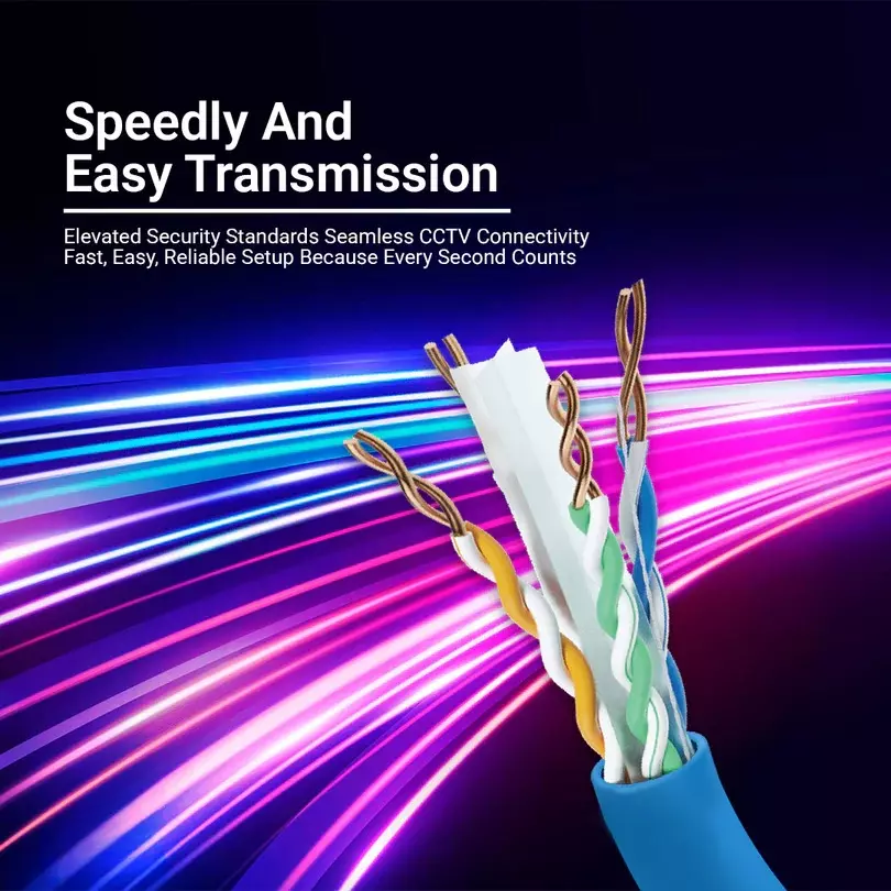 Consistent 3+1 Gold Indoor Cable 90 m Copper Cable Blue, Consistent