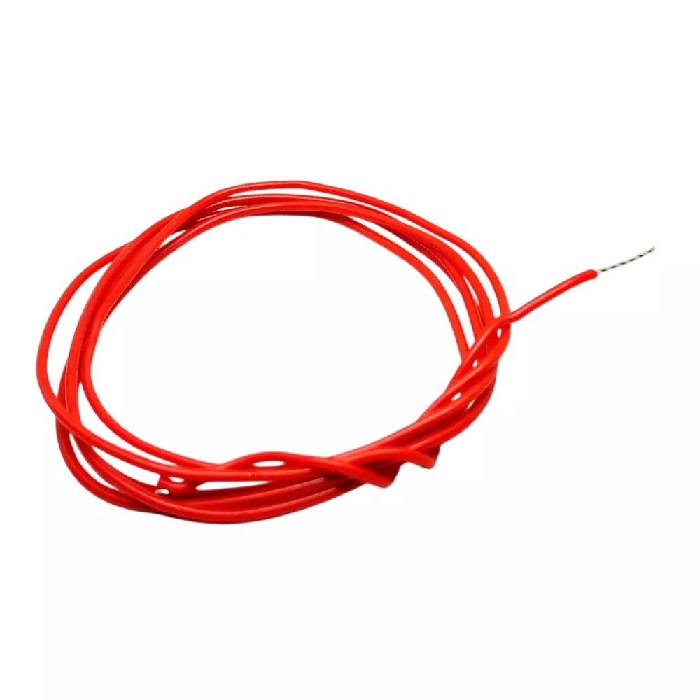 Invento Flexible Silicone Wire Red 15 m Length 24 AWG 5 A Current Capacity Tinned Copper Conductor, ISC 3007-R5