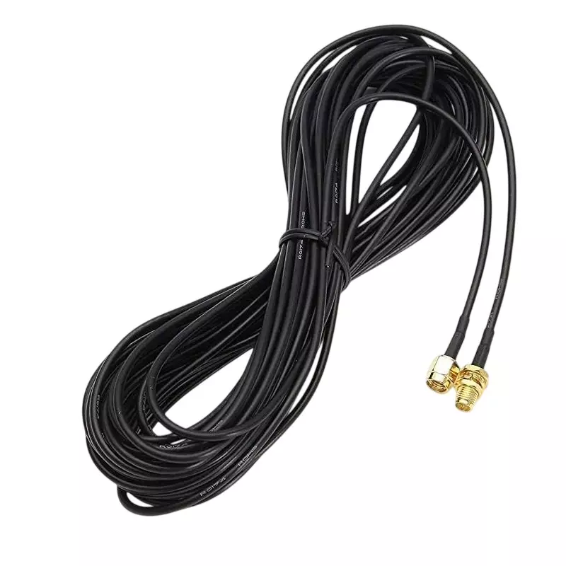 GENERIC RG-174 SMA Male to SMA Female Coaxial Antenna Extension Cable 10 m Length, CA0085-2