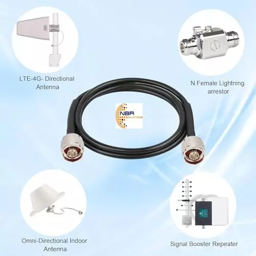 nbr-n-male-to-n-male-plug-rf-connector-coaxial-jumper-extension-antenna-cable-with-flexible-rg-58-low-loss-wire-for-4g-5g-lte-ads-bhamgpswifirf-radio-surge-arrester-modem-2-feet
