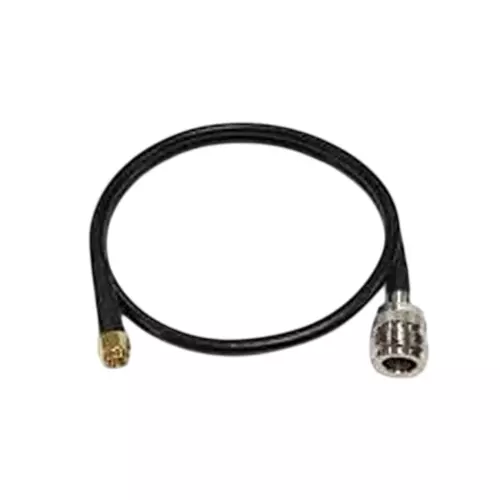 GENERIC RG-58 N-Female to SMA Male Low Loss Jumper RF Coaxial Antenna Cable PVC Jacket PTFE (Teflon) Insulation 20 cm Length, CA0288