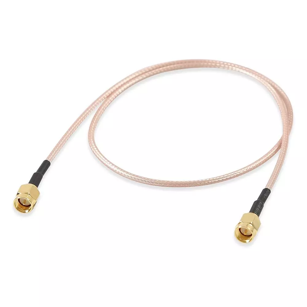GENERIC RG-316 SMA Male to SMA Male Low Loss Jumper Coaxial Cable 50 Ω Impedance 3 m Length, CA0666