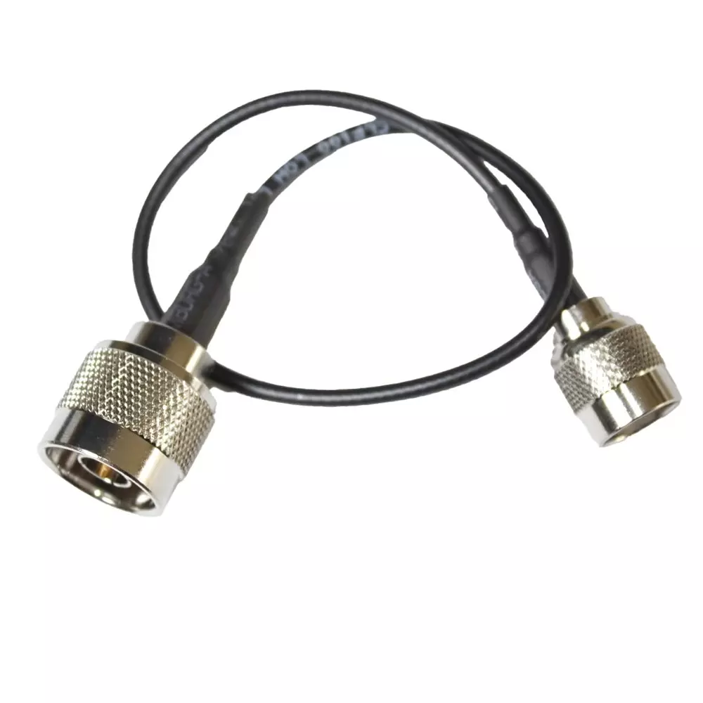 GENERIC RG-58 N-Male to RP-TNC Male Low Loss RF Shield Coaxial Cable 30 cm (1 ft) Length PVC Jacket, CA0582