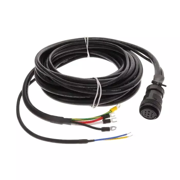 Delta 3 m Power Brake Wire Cable Black Color for Servo Motors, ASD-CAPW3303