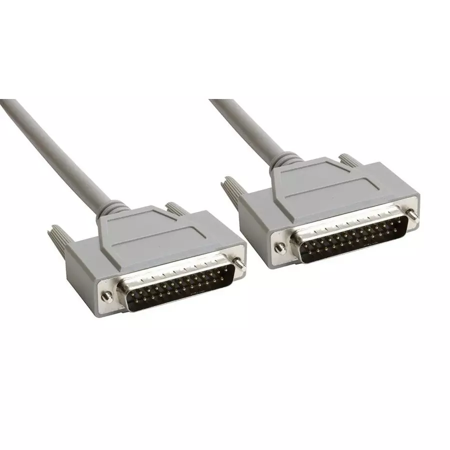 AMPHENOL CABLES ON DEMAND COMP CABLE, D SUB 25P PLUG-PLUG, 2.5FT, CS-DSDMDB25MM-002.5