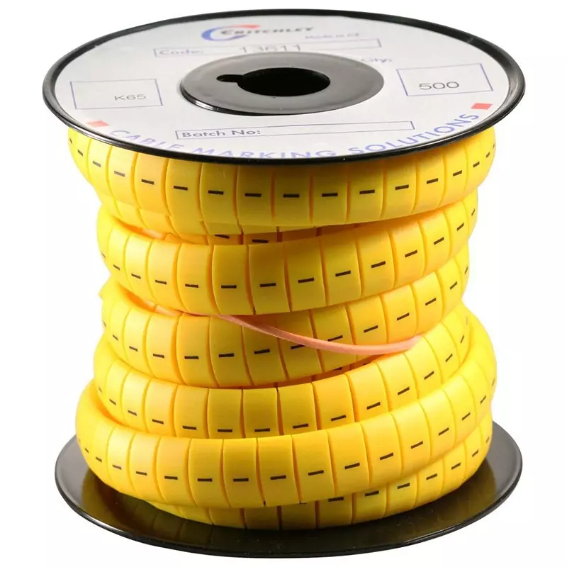 RAYCHEM - TE CONNECTIVITY CABLE MARKER, K TYPE, -, REEL500, 13611437 (Pack of 500)