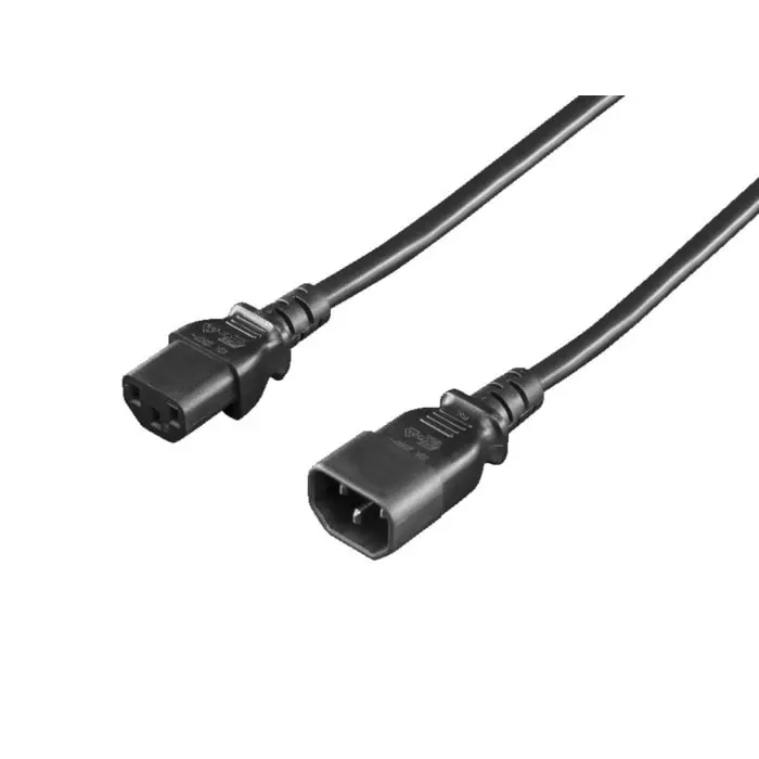 Rittal IEC C14 IEC C13 Power Cord 1.8m, 7200215