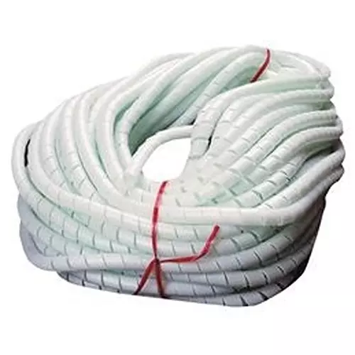 PRO POWER Spiral Wrap, Nylon, Natural, 0.188In Od, 100Ft, Hwn-03 (Pack of 100)